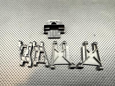 Vintage Custom RC10 Rear Bulkhead and Arms, Shaved and Lightened