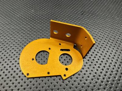Vintage Team Associated RC10 Gold Anodized Motor Plate x2