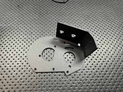 Vintage RC10 Black Anodized Motor Plate