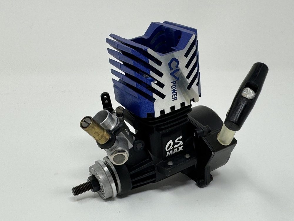 Vintage O.S. MAX 15CV Nitro Engine with Pull Start Blue Head New RC10GT
