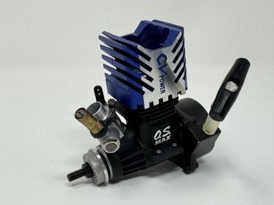 Vintage O.S. MAX 15CV Nitro Engine with Pull Start Blue Head New RC10GT