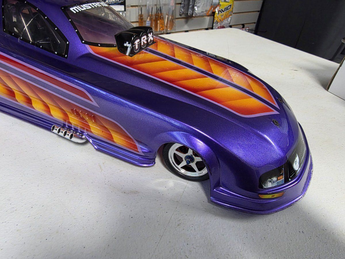 Traxxas 1/8 Funny Car Special Edition 69087-4 RTR TQi Red Aluminum Custom Body photo 3