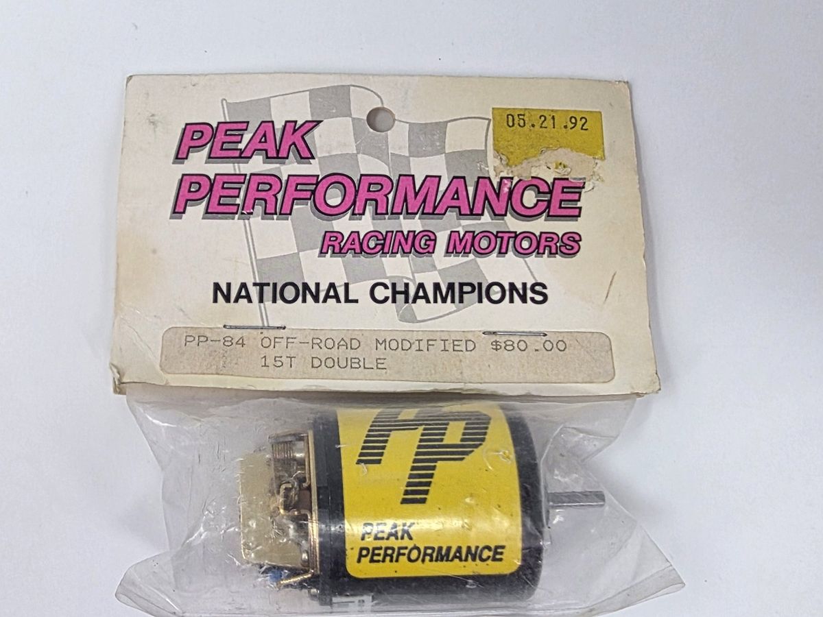 Vintage Peak Performance PP-84 15T Double Modified Motor Off-Road 1992 Sealed photo 2