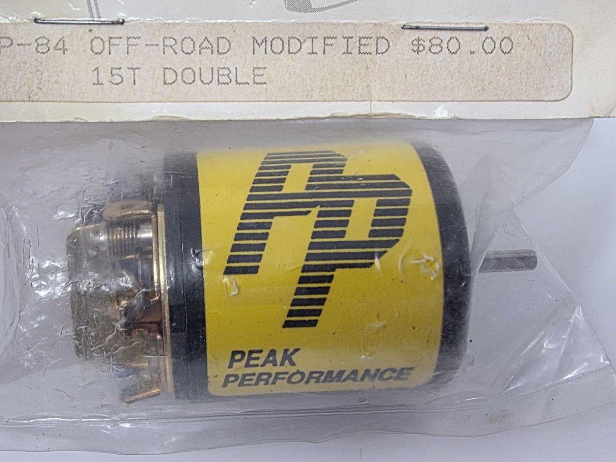 Vintage Peak Performance PP-84 15T Double Modified Motor Off-Road 1992 Sealed photo 3