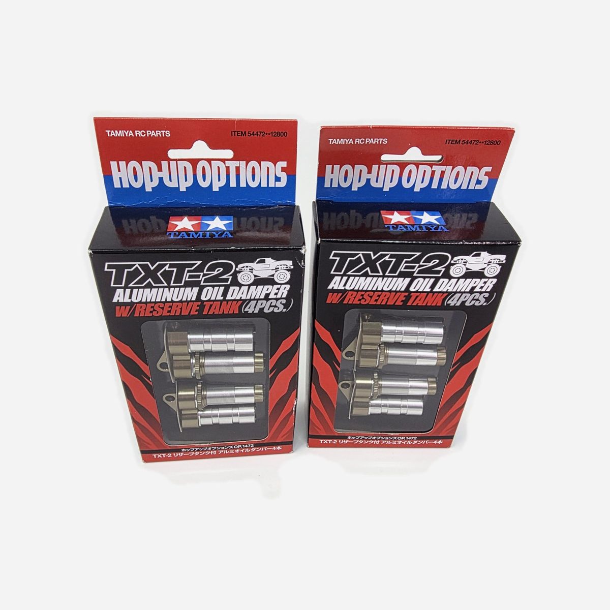Tamiya 54472 OP-1472 TXT-2 Aluminum Oil Damper Reserve Tank 4pc (2 Sets) NIB