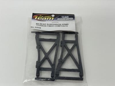 Vintage Team Associated 9258 B3 Carbon Fiber Rear Arms RC10B3 New Sealed