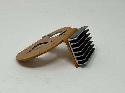 Vintage Team Associated RC10 Gold Motor Plate with Heatsink Custom Modified