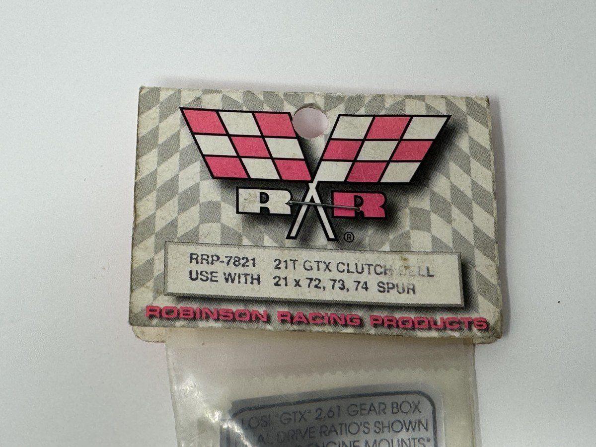 Vintage Robinson Racing RRP 7821 21T GTX Clutch Bell New Sealed RC10GT photo 2